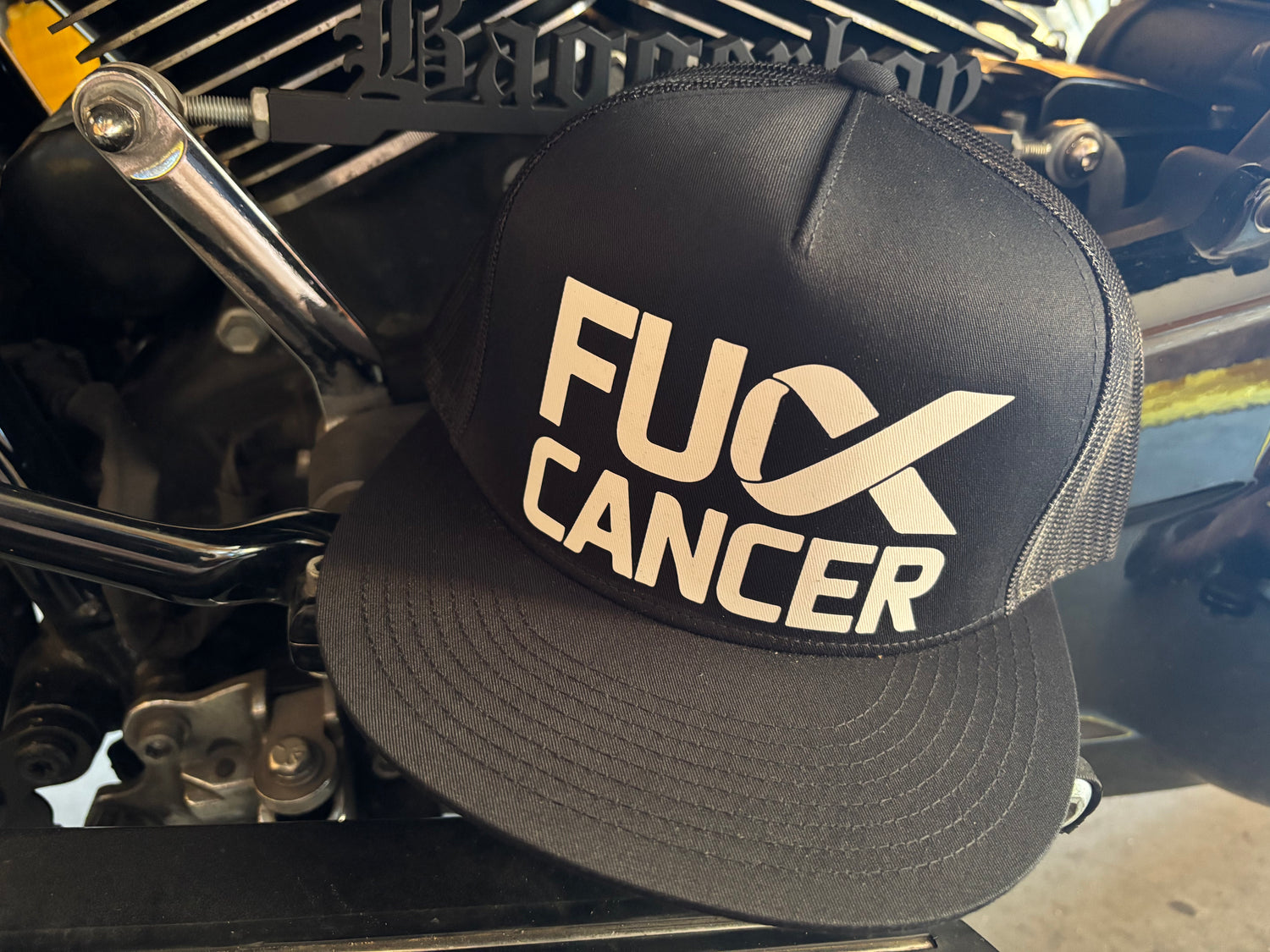 Fuck Cancer Hat White