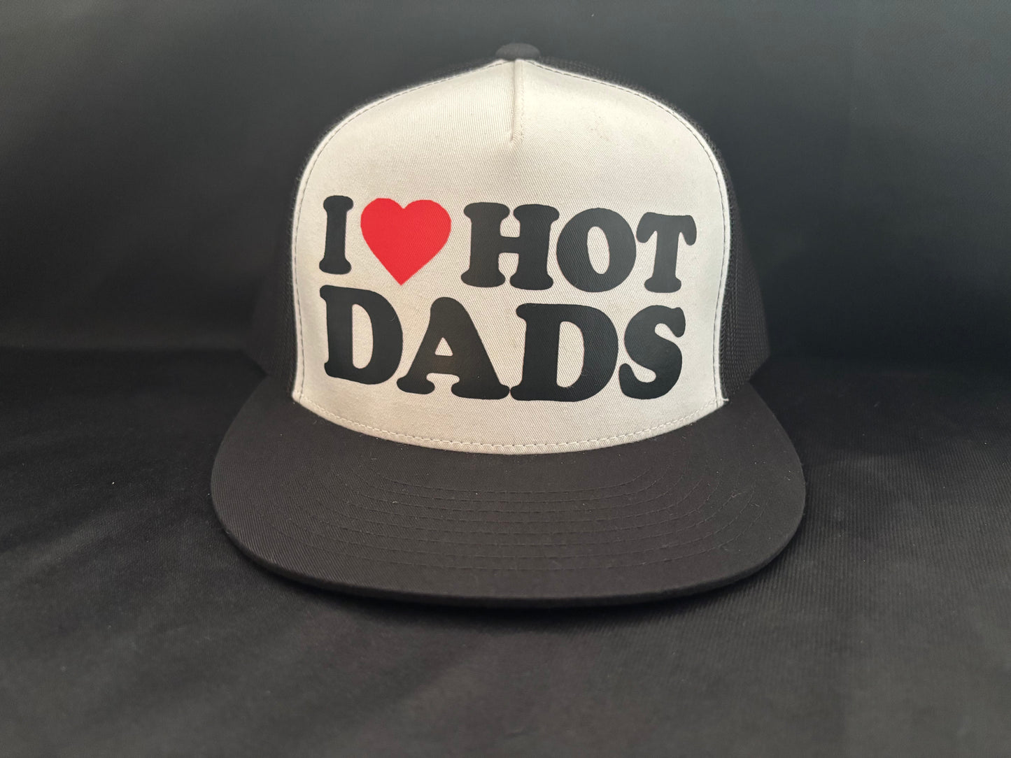I Love Hot Dads Hat