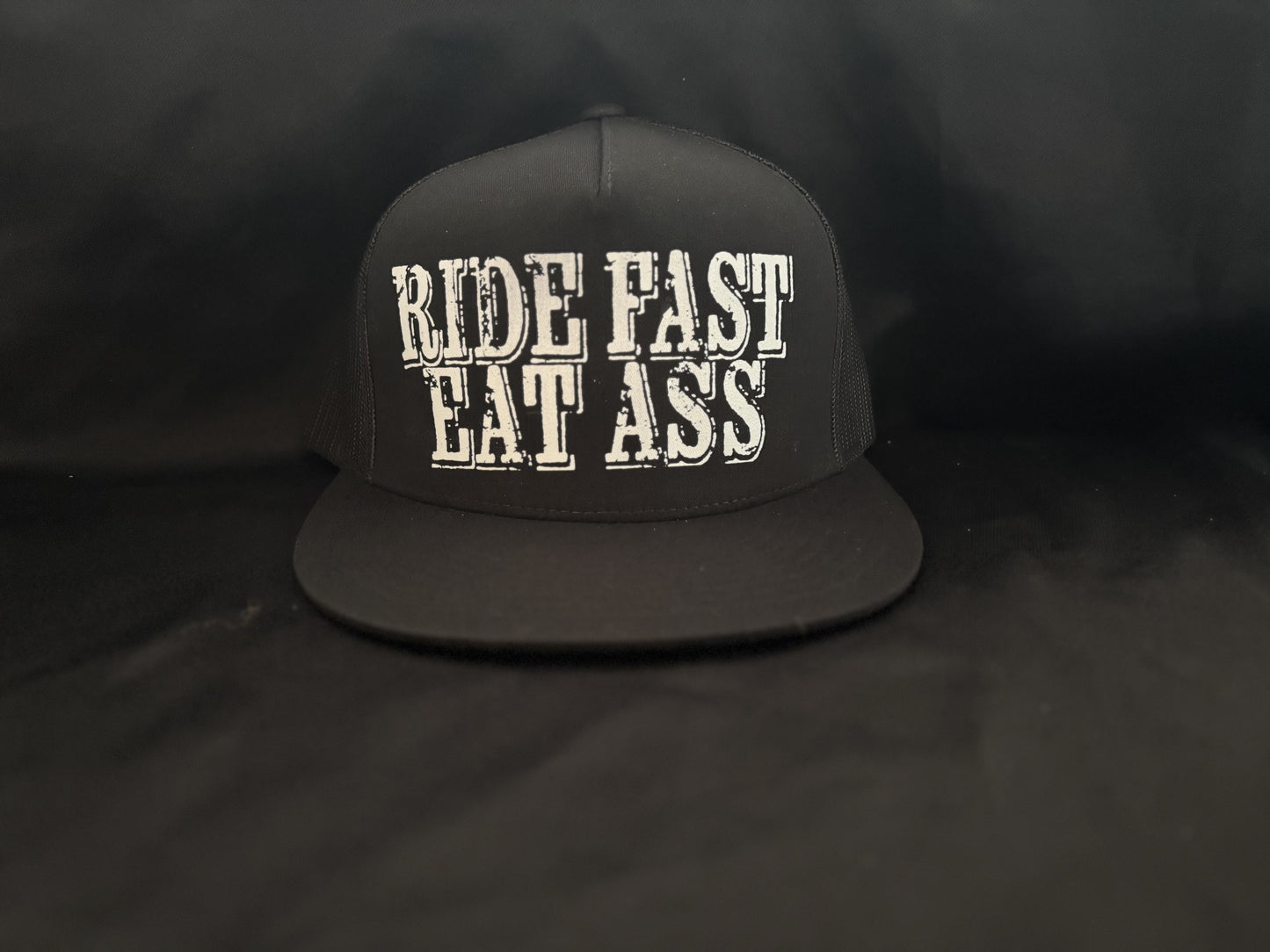 Ride Fast Eat Ass Hat Black