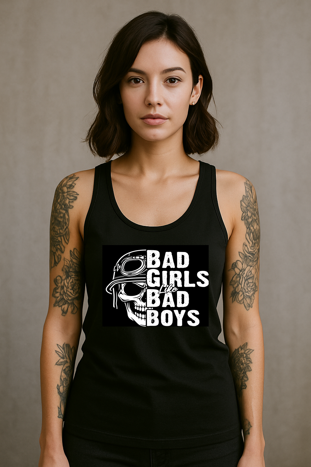 Bad Girls Like Bad Boys Racerback Tank Top