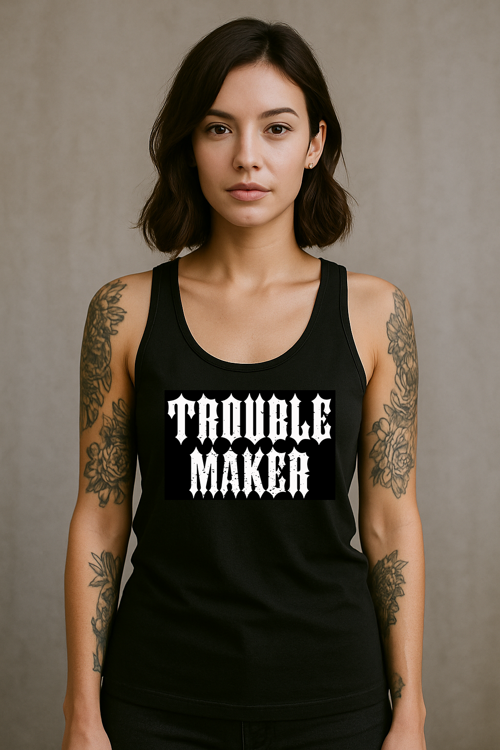 Trouble Maker Racerback Tank Top