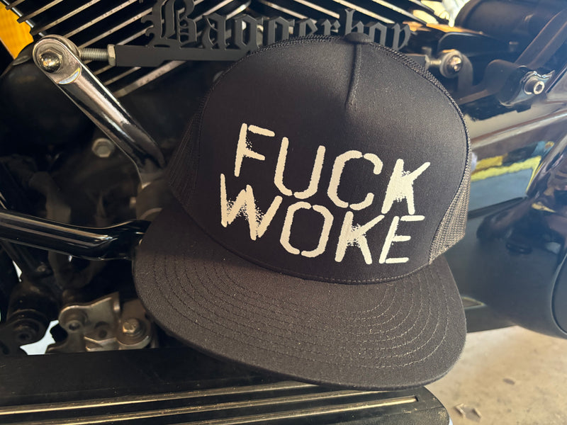 Fuck Woke Hat Black