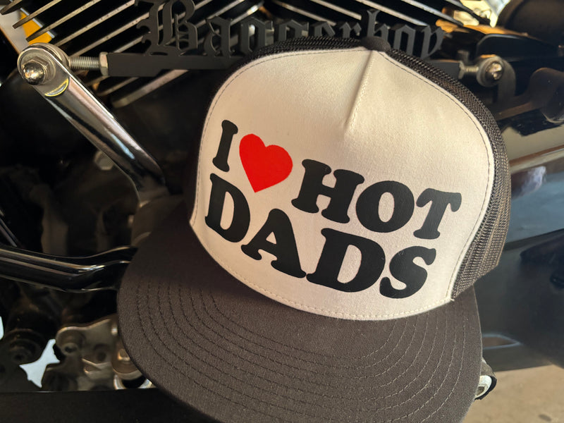 I Love Hot Dads Hat