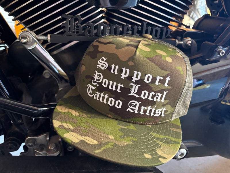 Support Your Local Tattoo Artist Camo