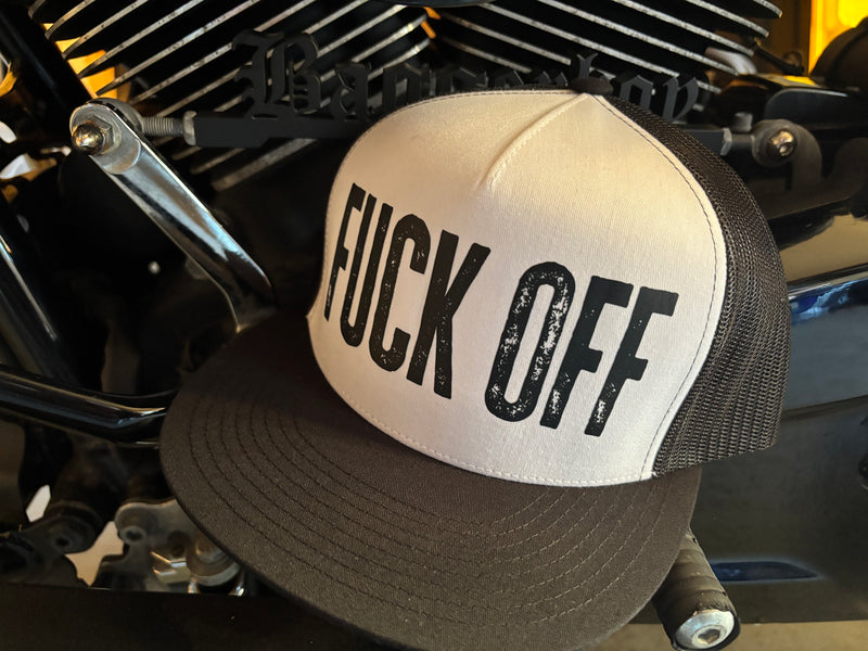Fuck Off Hat White