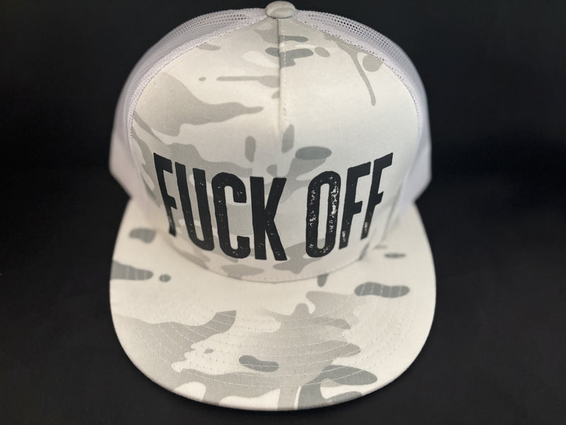 Fuck Off Hat Arctic Camo