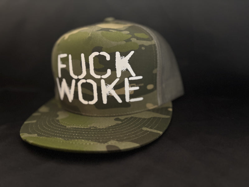 Fuck Woke Hat Camo