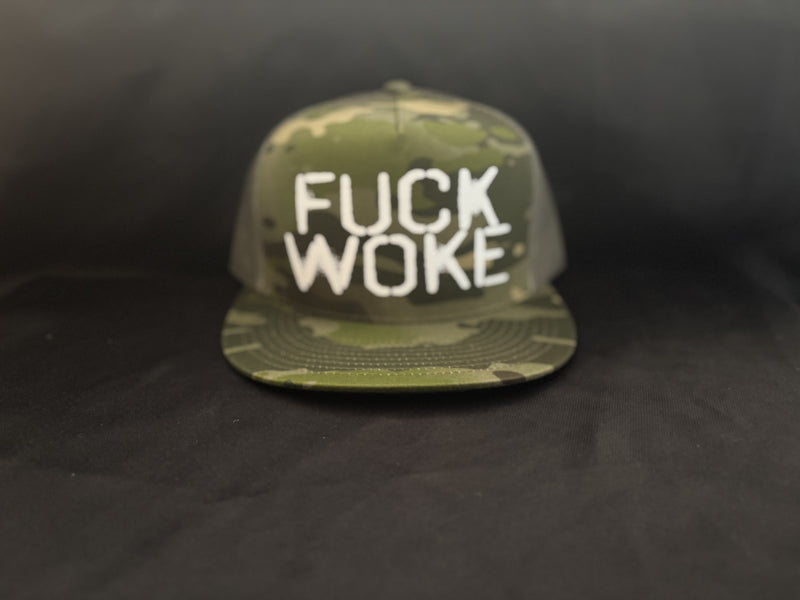 Fuck Woke Hat Camo