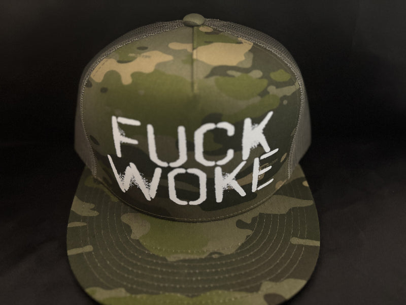 Fuck Woke Hat Camo