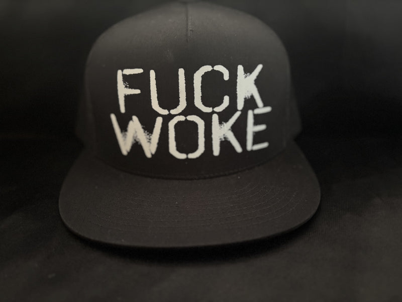 Fuck Woke Hat Black