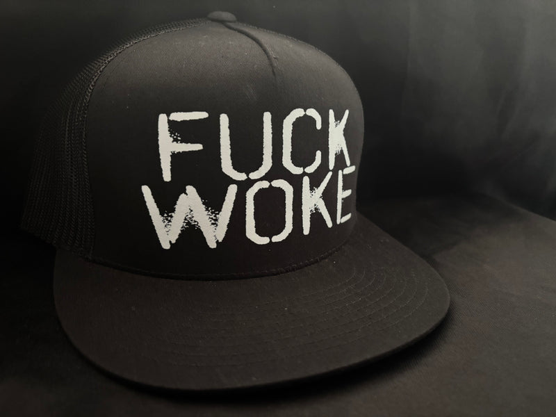 Fuck Woke Hat Black