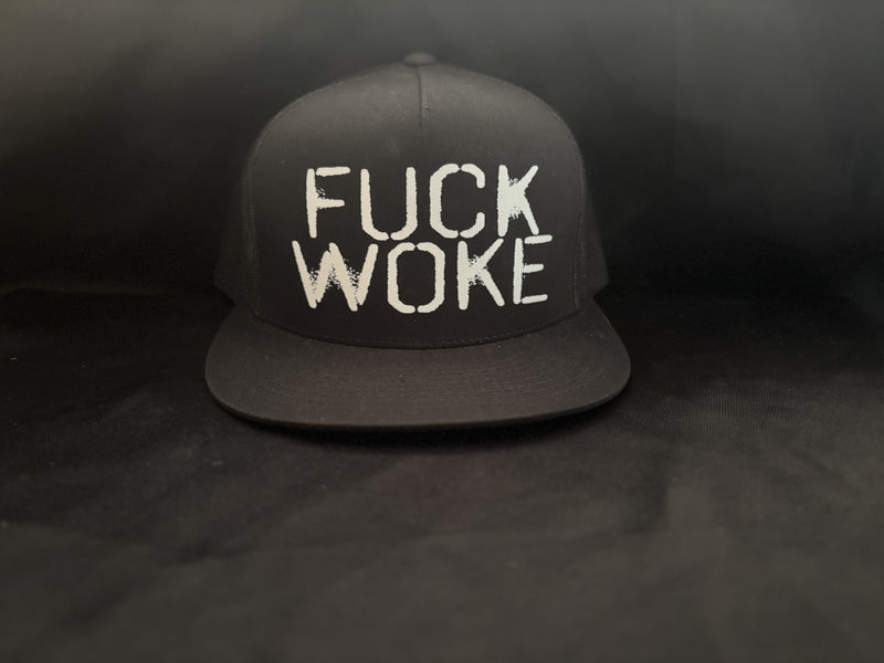 Fuck Woke Hat Black