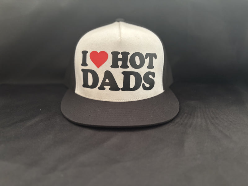 I Love Hot Dads Hat