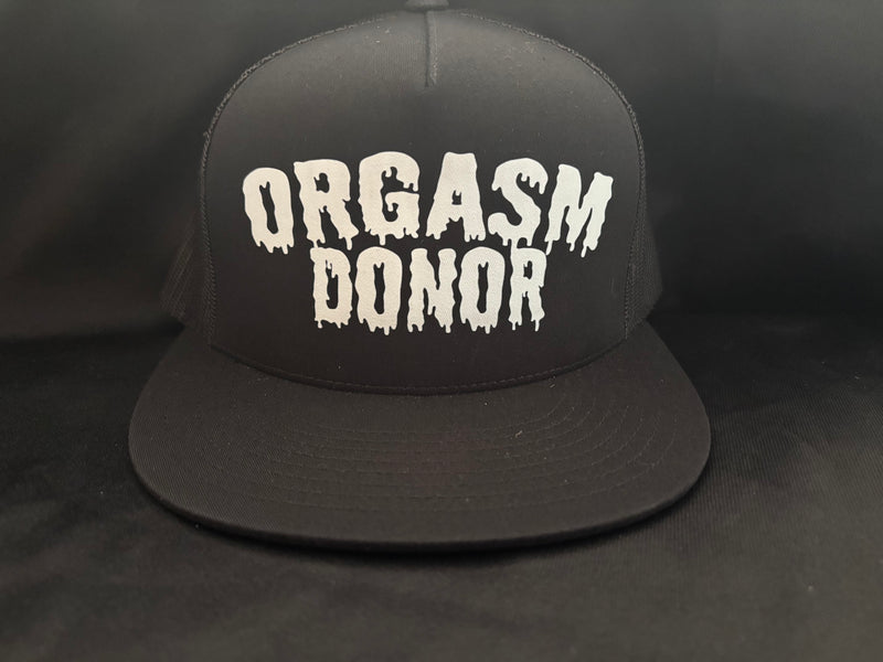 Orgasm Donor Hat Black