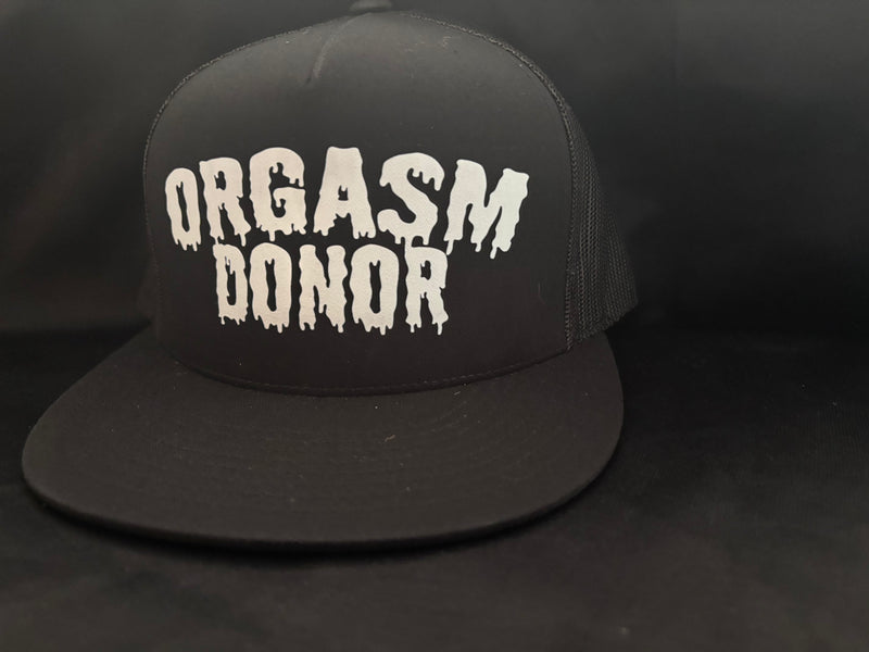 Orgasm Donor Hat Black