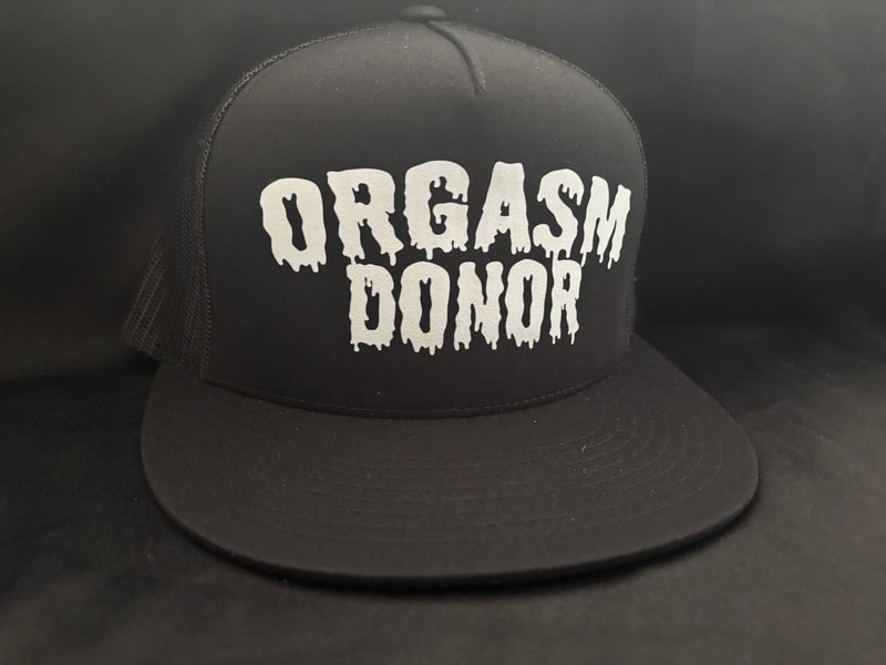 Orgasm Donor Hat Black