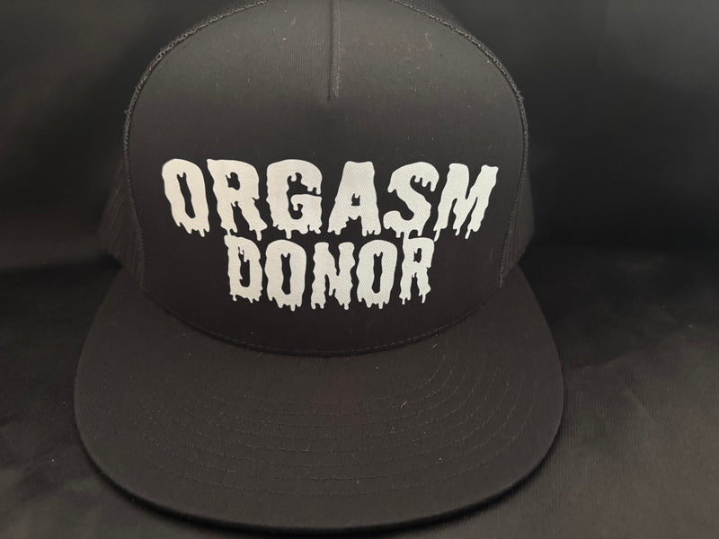 Orgasm Donor Hat Black