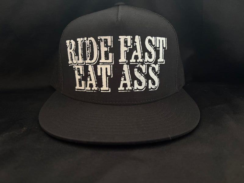 Ride Fast Eat Ass Hat Black