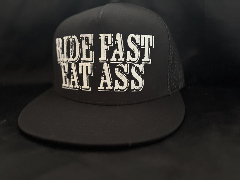 Ride Fast Eat Ass Hat Black