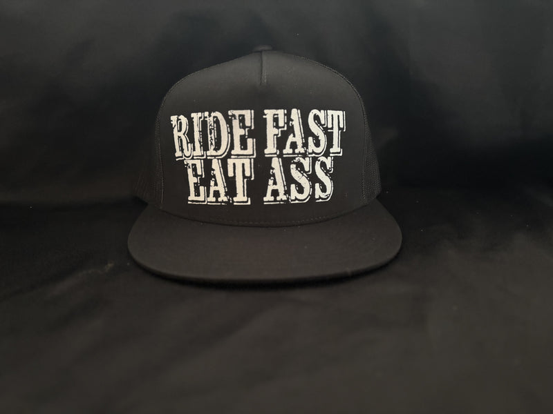 Ride Fast Eat Ass Hat Black
