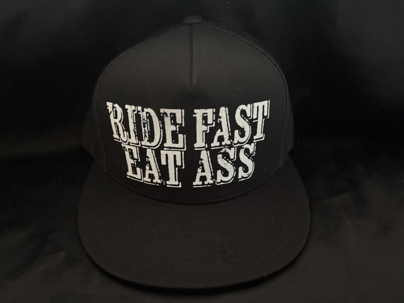 Ride Fast Eat Ass Hat Black