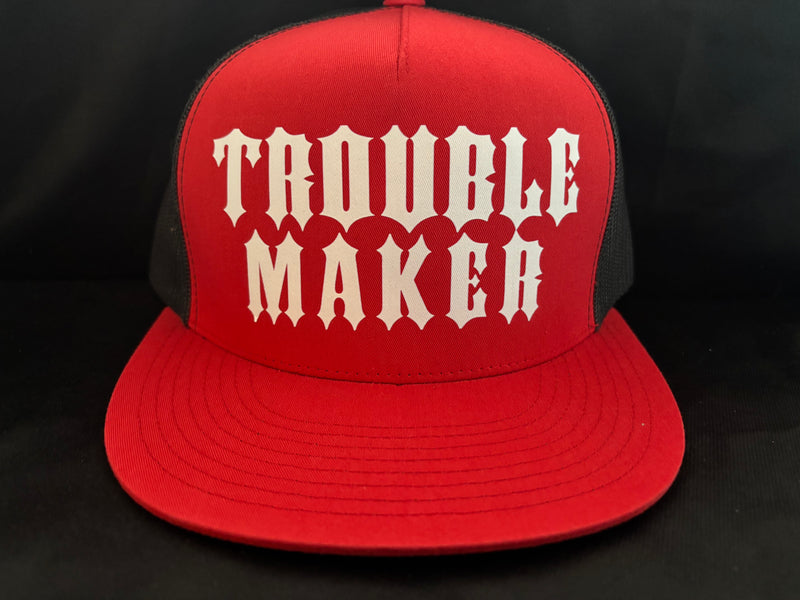 Trouble Maker Hat Red/White