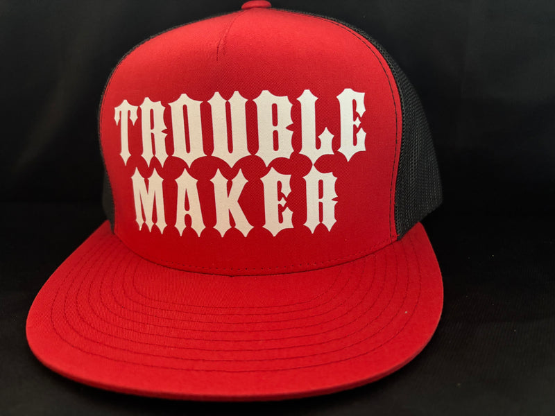 Trouble Maker Hat Red/White