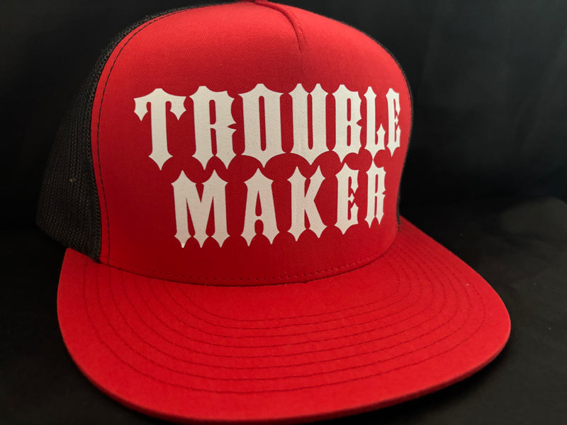Trouble Maker Hat Red/White