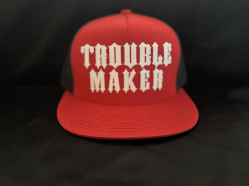 Trouble Maker Hat Red/White