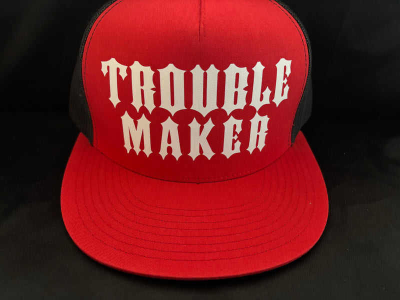 Trouble Maker Hat Red/White