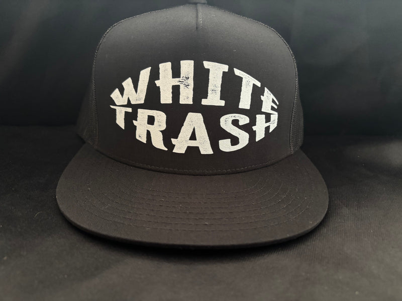 White Trash Hat Black