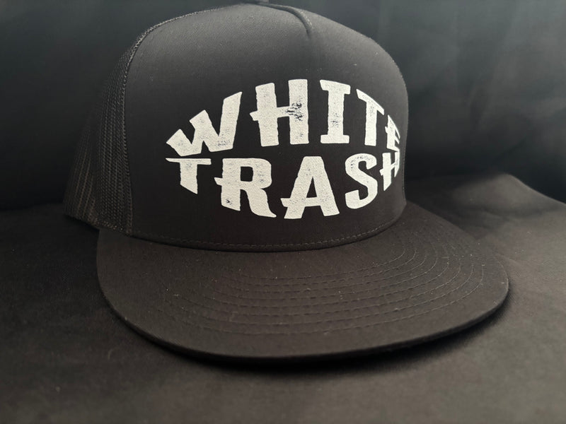 White Trash Hat Black