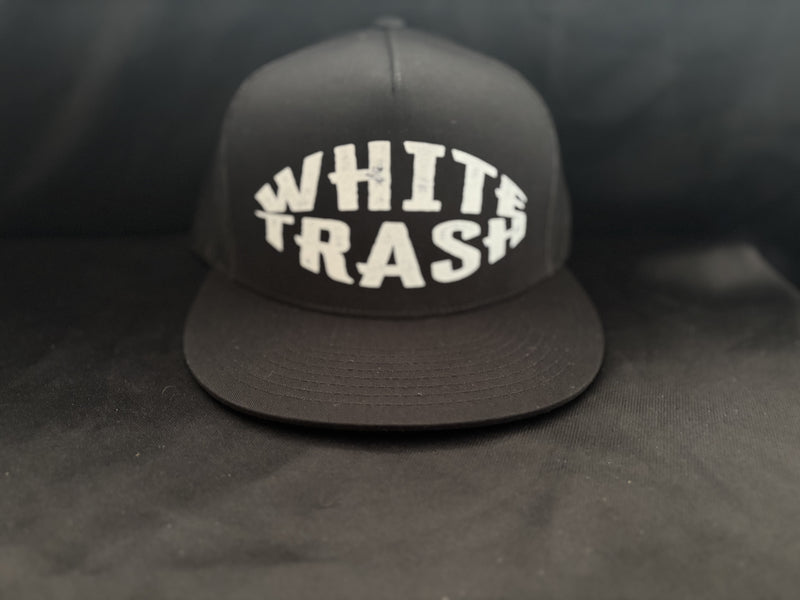 White Trash Hat Black