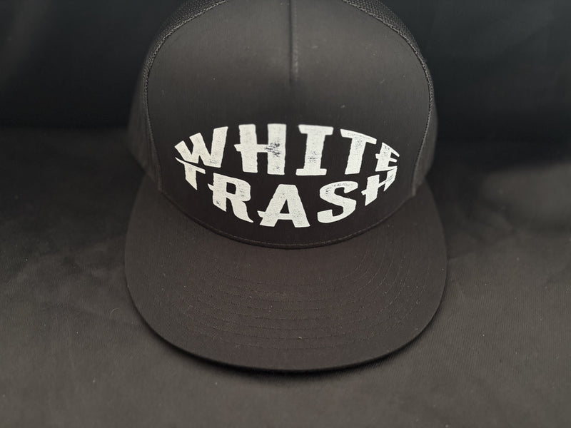 White Trash Hat Black
