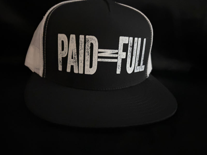 Paid in Full Hat Black/White
