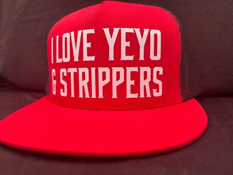 I Love Yeyo & Strippers Red Hat