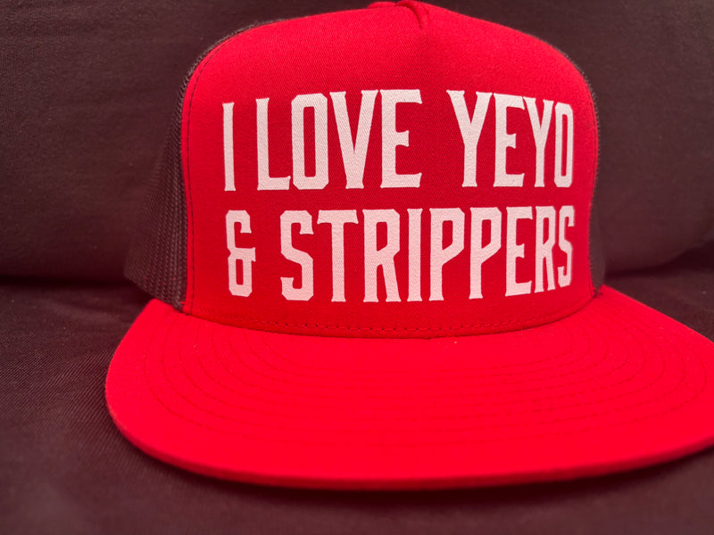 I Love Yeyo & Strippers Red Hat