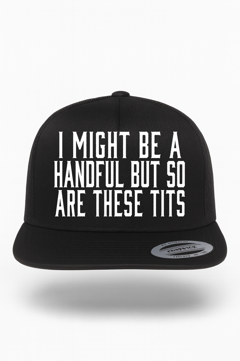 I Might Be a Handful But So Are These Tits Hat