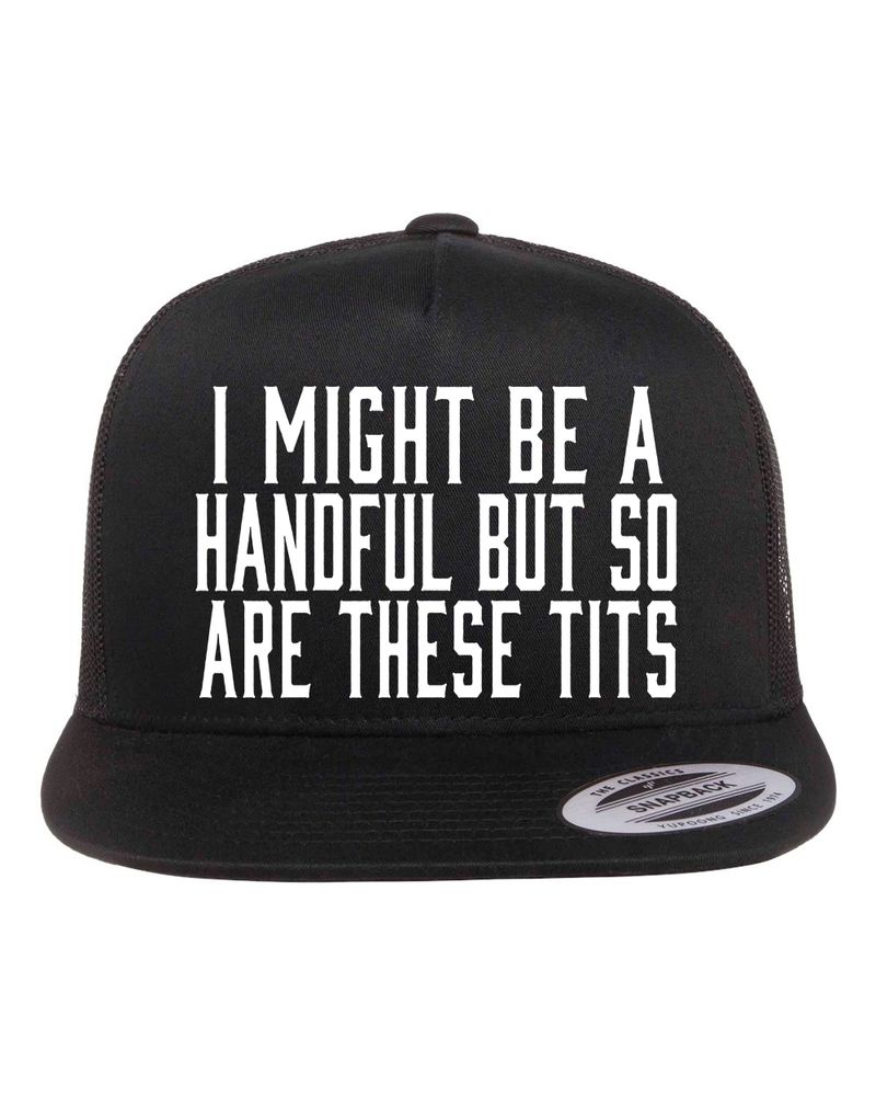 I Might Be a Handful But So Are These Tits Hat